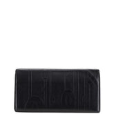 カルティエ パシャ ドゥ カルティエ マトリックス 長財布 ブラック レザー レディース CARTIER 【中古】